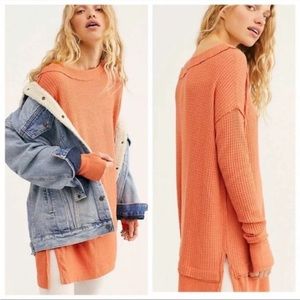 Free People North Shore Thermal Knit Tunic Top